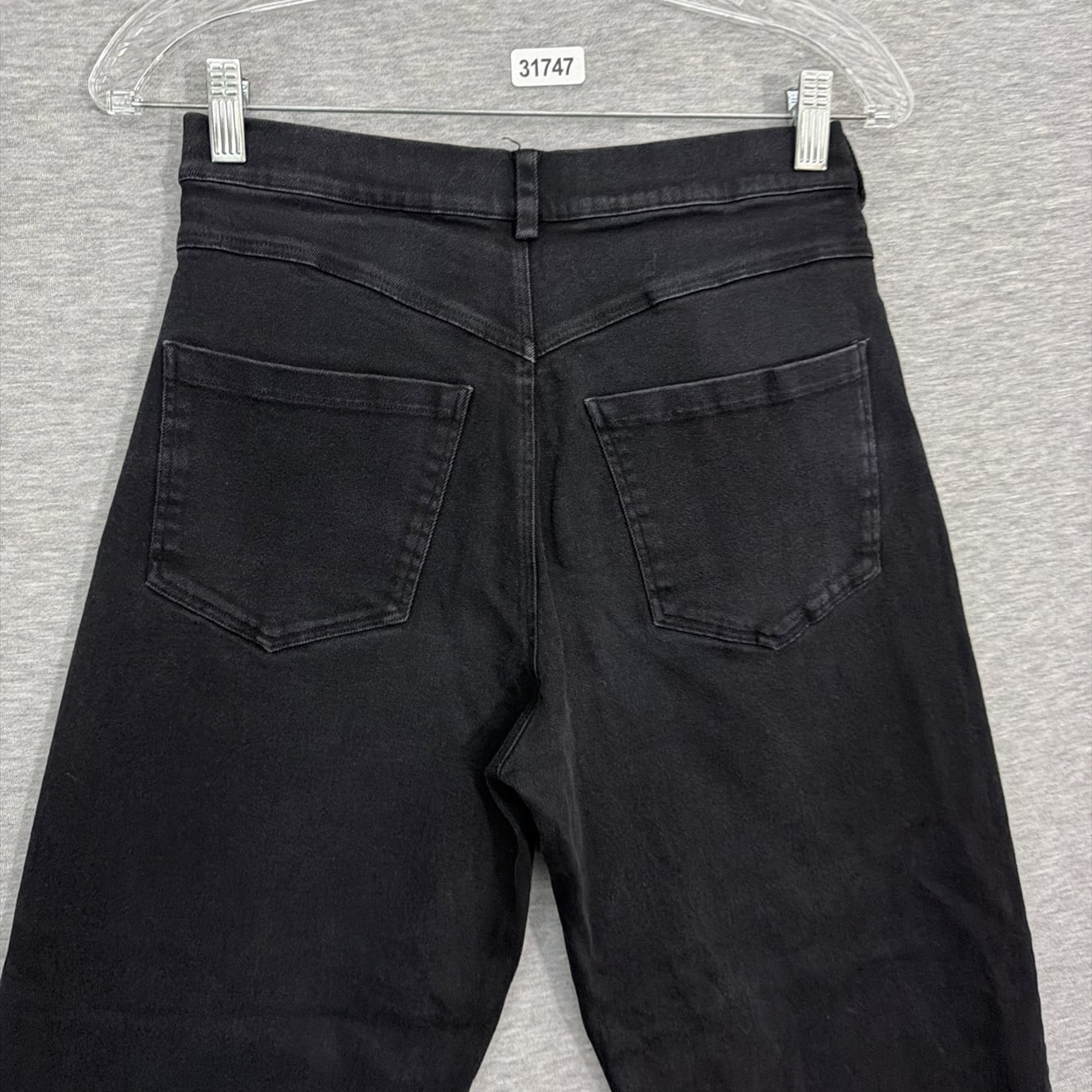 Ruti Womens Size 0 Black Stretch Barrel Wide Leg Denim Jeans — image 4 of 8